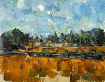  Banks Painting - Riverbanks Paul Cezanne